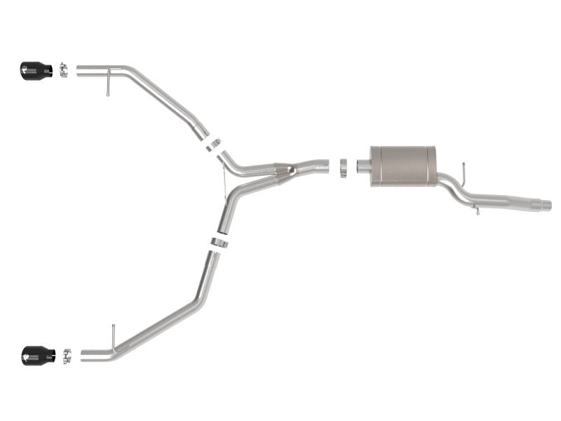 aFe MACH Force - Xp 13 - 16 Audi Allroad L4 SS Axle - Back Exhaust w/ Black Tips - My Store