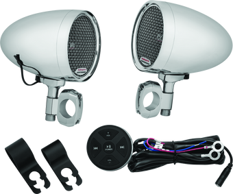 compare product Kuryakyn Road Thunder Speaker Pods Bluetooth Audio Controller Chrome