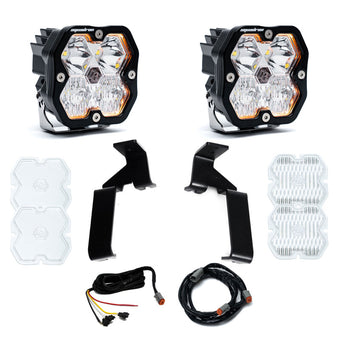 compare product Baja Designs 21-25 Ford Raptor Squadron Sport 2.0 A-Pillar Kit (Driving/Combo) - Clear