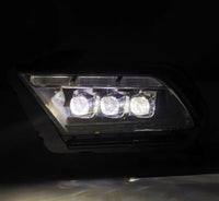 AlphaRex 10 - 12 Ford Mustang NOVA - Series LED Proj. Headlights Alpha - Blk w/Activ Lght & Seq.Sig SB DBL - My Store