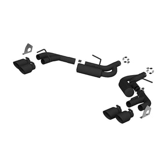 compare product MBRP 16-19 Chevrolet Camaro V6 2.5in BLK NPP Dual Axle Back Exhaust w/ 4in Quad Dual Wall Tips