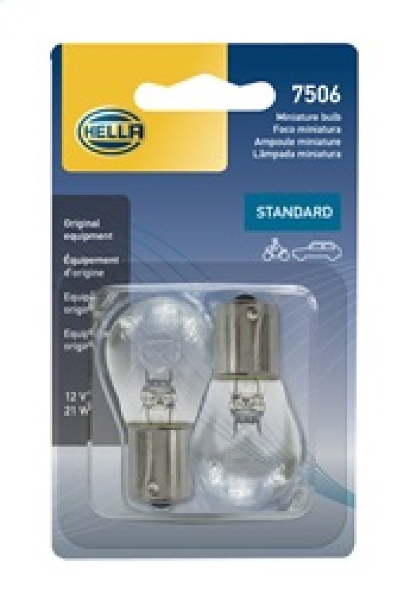 Hella Bulb 7506 12V 21W Ba15S S8 (2) - My Store