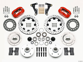 compare product Wilwood Forged Dynalite Front Kit 11.75in Drilled Red 41-55 Cadillac