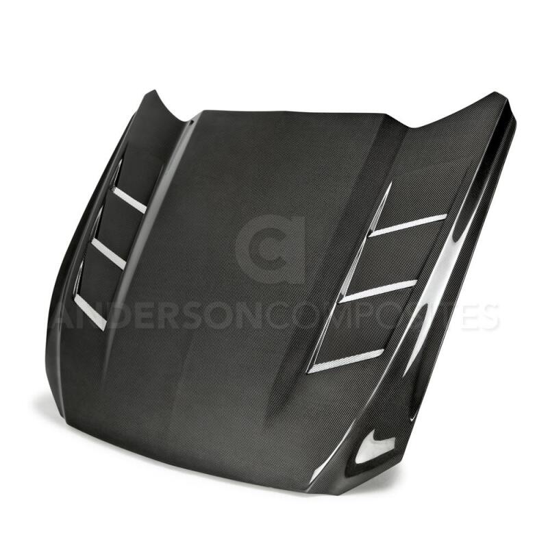 Anderson Composites 15 - 17 Ford Mustang (Excl. GT350/GT350R) Heat Extractor Double Sided Hood - My Store