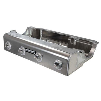 compare product Moroso BBC Mark IV Marine Dry Sump 4 P/U 5in Deep Aluminum Oil Pan w/Pump Notch