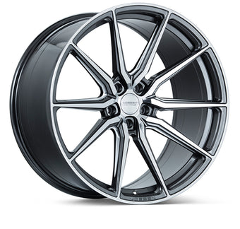compare product Vossen HF-3 20x9 / 5x120 / ET35 / Flat Face / 72.56 - Gloss Graphite Polished Wheel