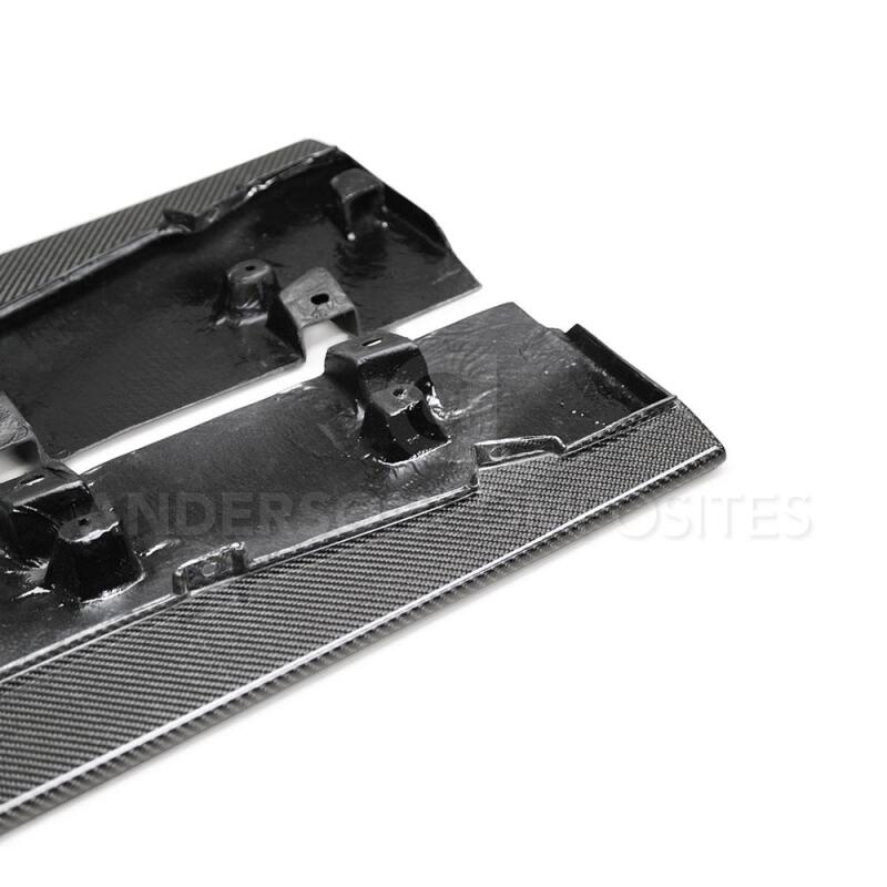 Anderson Composites 2020 Ford Mustang/Shelby GT500 Carbon Fiber Side Splitters - My Store
