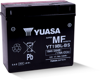 compare product Yuasa YT19BL-BS Maintenance Free AGM 12-Volt Battery w/Bottle