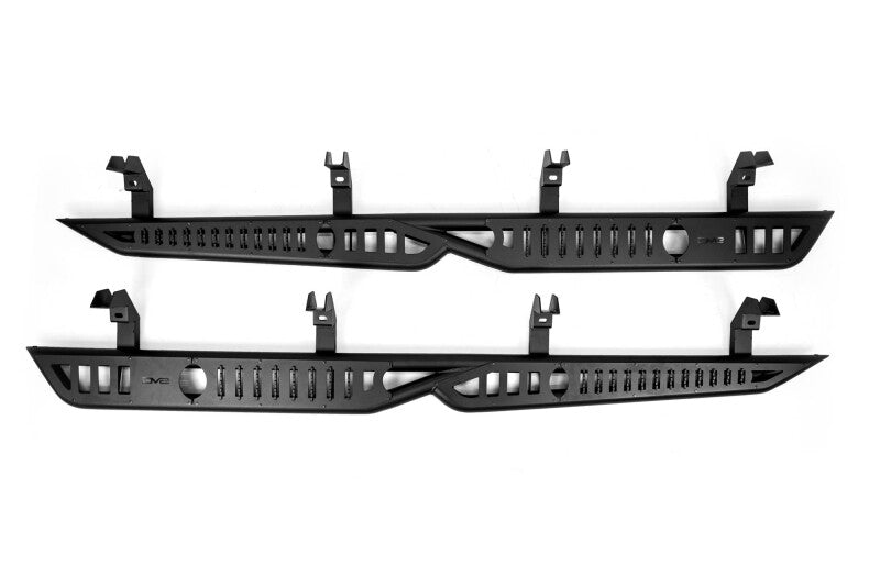 DV8 Offroad 19 - 24 GMC Sierra 1500 Crew Cab OE Plus Side Steps - Black Steel - My Store