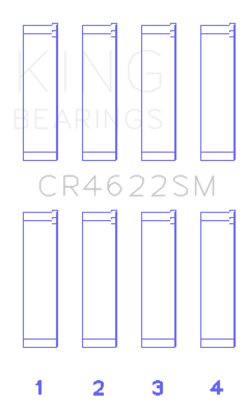 King Engine Bearings Subaru Fb20 (Size +0.25mm) Connecting Rod Bearing Set - My Store