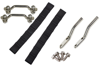compare product Kentrol 76-95 Jeep CJ/YJ Door Strap Kit Polished Stainless Steel