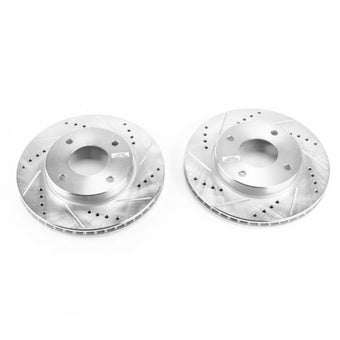 compare product Power Stop 09-11 Nissan Versa Front Evolution Drilled & Slotted Rotors - Pair