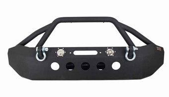 compare product Fishbone Offroad 07-18 Jeep Wrangler Front Winch Bumper W/LEDs Full Width - Blk Textured Powdercoat