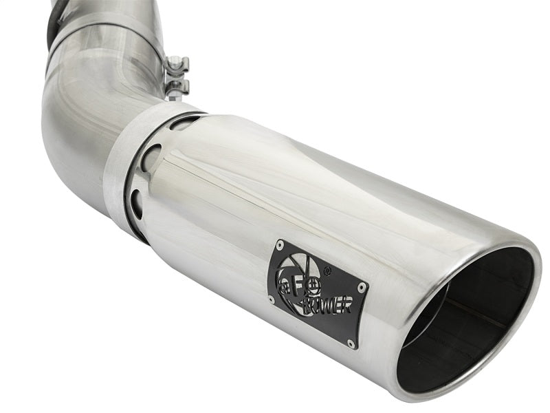 aFe LARGE BORE HD 5in 409 - SS DPF - Back Exhaust w/Polished Tip 2017 GM Duramax V8 - 6.6L (td) L5P - My Store