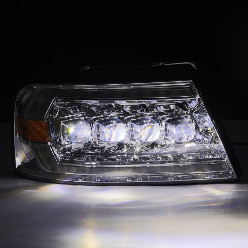AlphaRex 04 - 08 Ford F150 / 06 - 08 Lincoln Mark LT NOVA LED Proj Headlights Chrome w/Activ Light/Seq - My Store