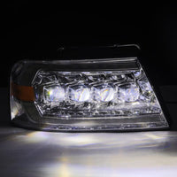 AlphaRex 04 - 08 Ford F150 / 06 - 08 Lincoln Mark LT NOVA LED Proj Headlights Chrome w/Activ Light/Seq - My Store