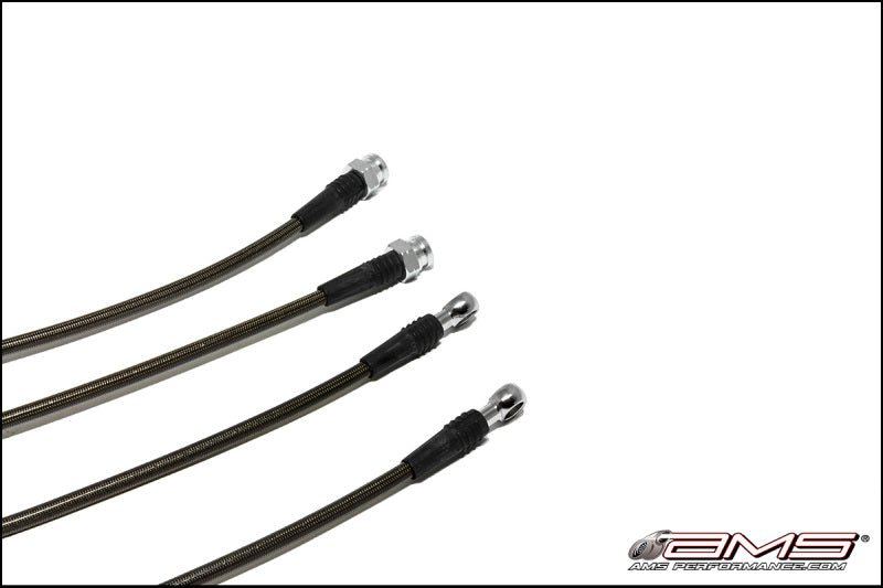 AMS Performance 08 - 15 Mitsubishi EVO X Stainless Steel Brake Lines (4 Lines) - My Store