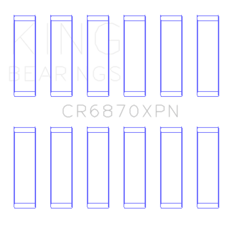 King Engine Bearings 09 - 15 Nissan GT - R VR38DETT (Size STD) Performance Rod Bearing Set - My Store