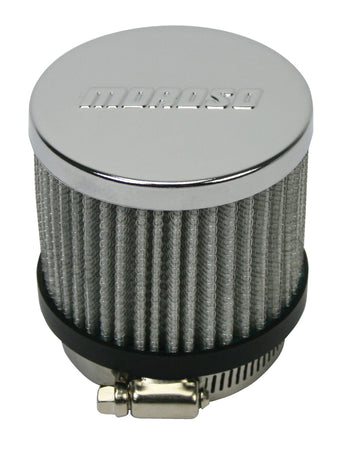 compare product Moroso Filtered Valve Cover Breather - Clamp-On - No Hood - 2in ID