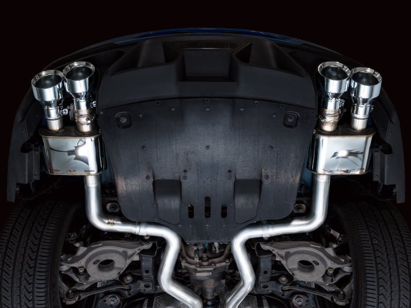 AWE Tuning 21 - 23 Ford Mustang Mach 1 SwitchPath Cat - Back Exhaust w/ Quad Chrome Silver Tips - My Store