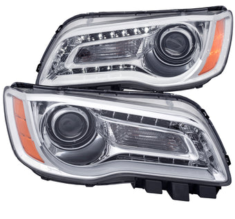 compare product ANZO 2011-2014 Chrysler 300 Projector Headlights w/ Plank Style Design Chrome