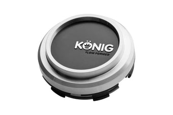 compare product Konig Flow Formed Pop-in Center Cap - Heliogram/Neoform - Silver w/ Black Face