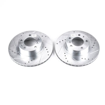 compare product Power Stop 89-95 BMW 525i Front Evolution Drilled & Slotted Rotors - Pair
