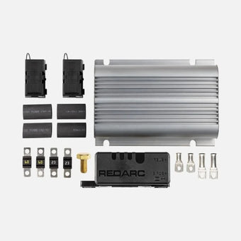 compare product REDARC Trailer Power Kit w/Vehicle to Trailer Battery Charger/Smart Battery Monitor/Fuses