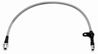 compare product Wilwood 24in OAL Flexline -3 Hose to M10 by 1.00 IF Deep Female DOT