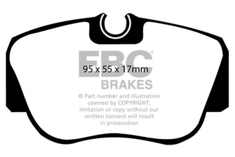 compare product EBC 84-86 Mercedes-Benz 190/190E 2.3 Ultimax2 Front Brake Pads