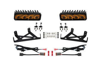 compare product Diode Dynamics 2020-2022 Ford F-250 Super Duty F250 Fog SS6 Max LED Kit Yellow 3000K