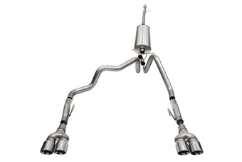 compare product Corsa 2022-2024 Chevrolet Silverado 1500 Cat-Back Dual Rear Exit with Twin 4in Polished Tips