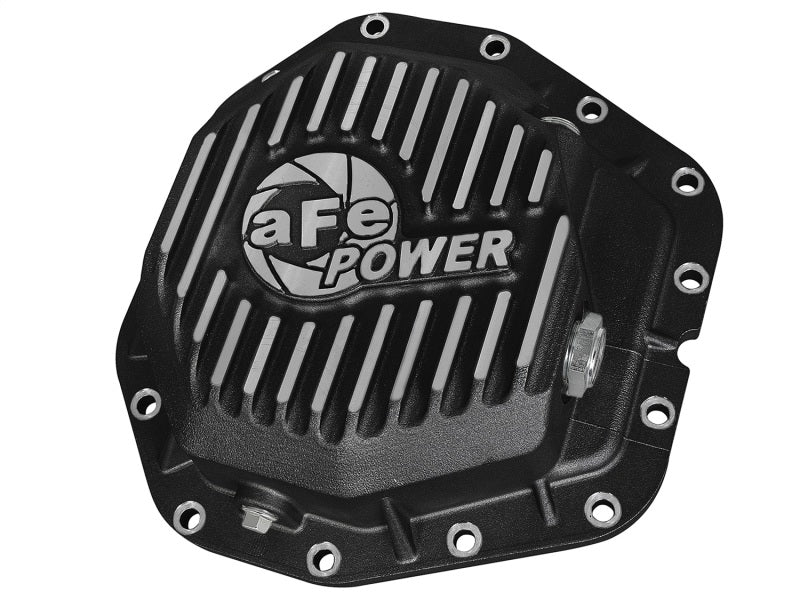 aFe Power Rear Diff Cover Black w/Machined Fins 17 Ford F - 350/F - 450 6.7L (td) Dana M300 - 14 (Dually) - My Store