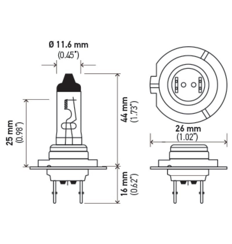Hella Optilux H7 12V/55W XY Xenon Yellow Bulb - My Store
