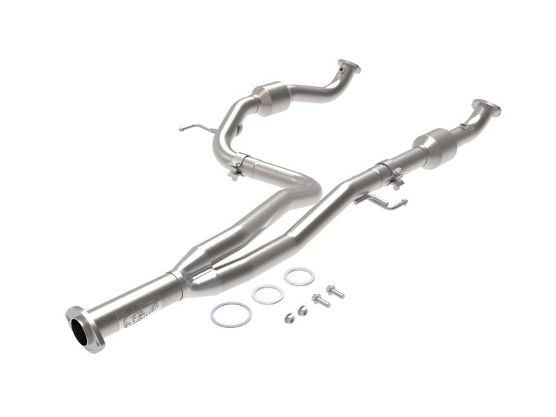 aFe Toyota Tacoma 16 - 17 V6 - 3.5L Twisted Steel Y - Pipe w/ Cat - My Store