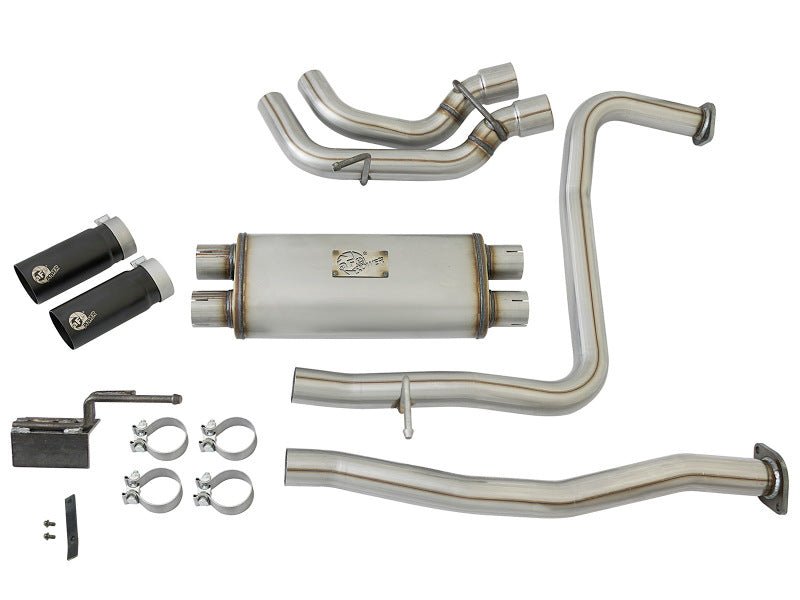 aFe POWER Rebel Series 2 - 1/2in 409 SS Cat Back Exhaust w/ Black Tips 16 - 17 Nissan Titan V8 5.6L - My Store