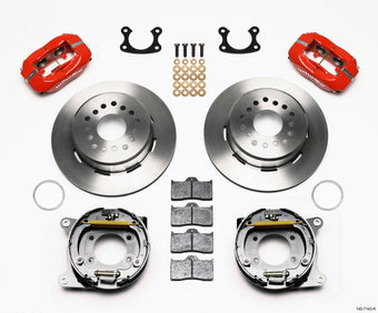 compare product Wilwood Forged Dynalite P/S Park Brake Kit Red Small Ford 2.66in Offset
