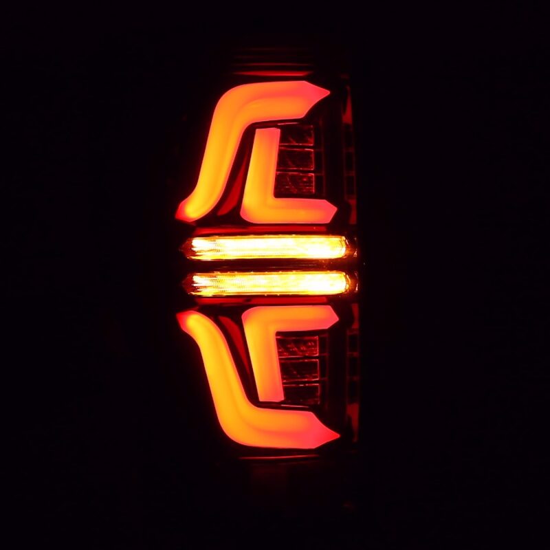 AlphaRex 17 - 19 Ford F250 Super Duty PRO - Series LED Tail Lights Jet Black (w/o Blind Spot Sensor) - My Store