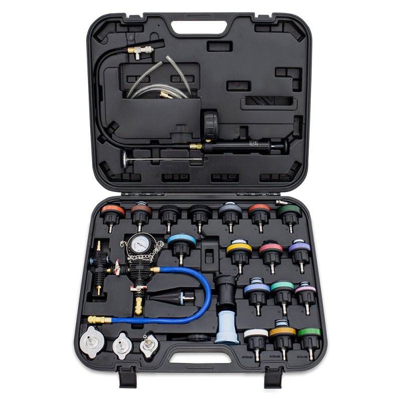 Mishimoto Cooling System Pressure Tester / Vacuum Purge Kit - 28pc - My Store