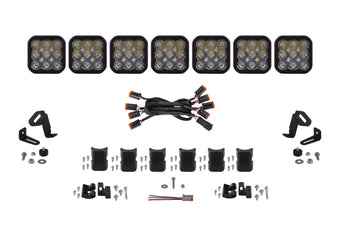 compare product Diode Dynamics SS5 Pro Universal CrossLink 7-Pod Lightbar - White Driving