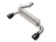 aFe Vulcan 3in 304 SS Axle - Back Exhaust 2021 Ford Bronco L4 - 2.3L (t)/V6 - 2.7L (tt) w/ Black Tips - My Store