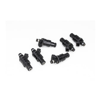 compare product DeatschWerks Universal 550cc Low Impedance 11mm Upper Injector - Set of 6