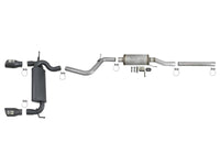 aFe Rebel Series 2.5in 409 SS Cat - Back Exhaust w/ Black Tips 2007+ Jeep Wrangler (JK) V6 3.6L/3.8L - My Store
