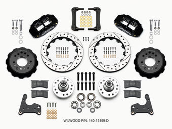 compare product Wilwood Narrow Superlite 6R Front Hub Kit 12.88in Drilled 65-72 CDP C Body -Drum