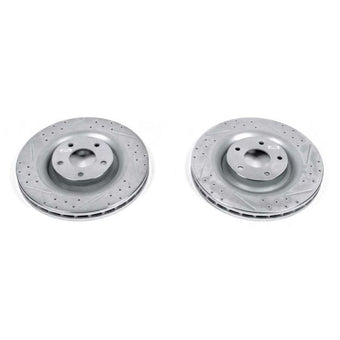 compare product Power Stop 06-13 Chevrolet Corvette Front Evolution Drilled & Slotted Rotors - Pair