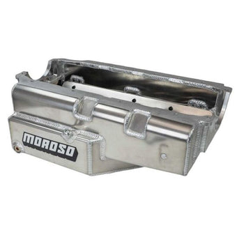 compare product Moroso Pre 85 SBC 2PC Rear Seal Circle Track Open Modified 8qt 7.125in Aluminum Oil Pan