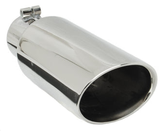 compare product Gibson Round Dual Wall Oval Slash-Cut Tip - 3.5in OD/2.375in Inlet/11in Length - Stainless