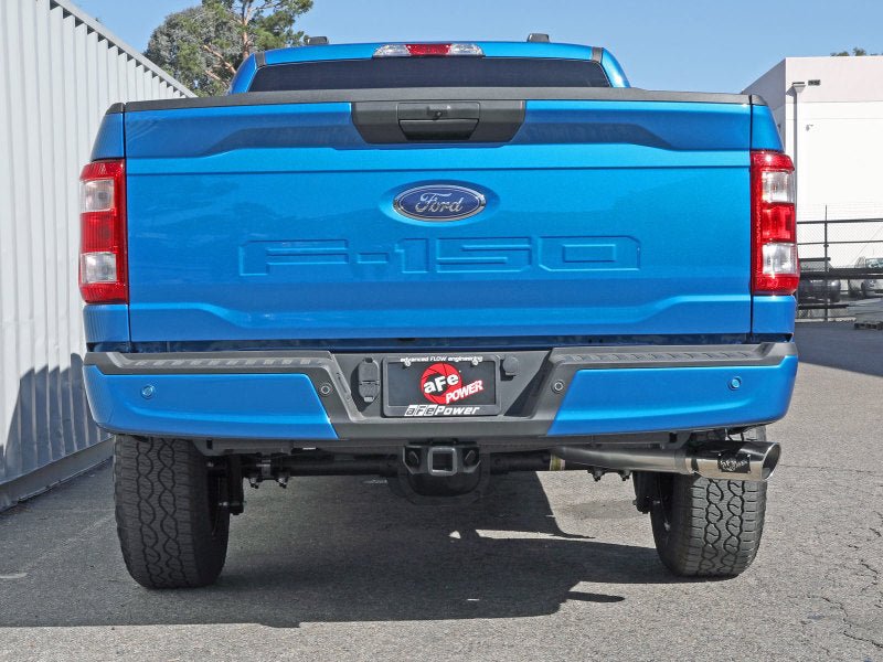 aFe Apollo GT 3in 409 SS Cat - Back Exhaust 2021 Ford F - 150 V6 2.7L/3.5L (tt)/V8 5.0L w/ Polished Tips - My Store