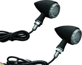 compare product Kuryakyn Torpedo Indicator LED Amber Lights Turn Only Matte Black