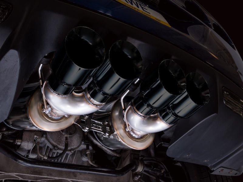 AWE Tuning C6 Chevrolet Corvette Z06/ZR1 Touring Edition Axle - Back Exhaust w/ Diamond Black Tips - My Store